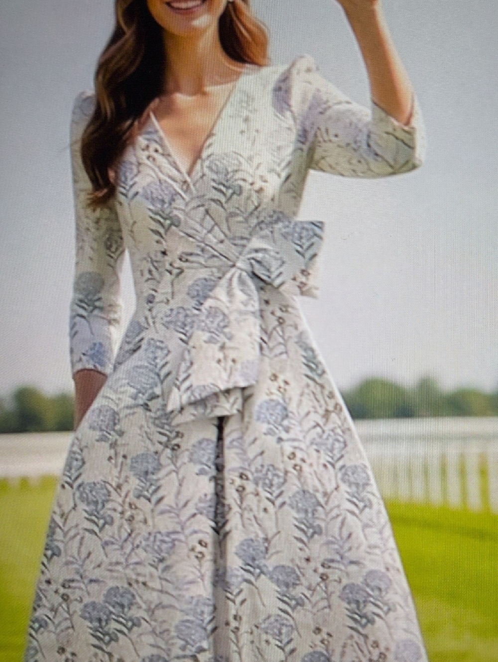TS Couture NWT Floral Brocade Garden Party Cocktail Dress